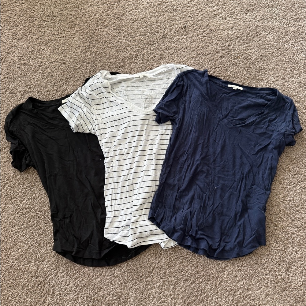 Z Supply Navy V-Neck Tee